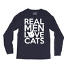 real men love cats (4) Long Sleeve Shirts