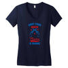 SHUT YOUR MOUTH 'MERICA IS TALKING Women's V-Neck T-Shirt