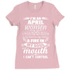 I Am An April Women Ladies Fitted T-Shirt