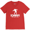 zombies only want a hug bad taste haloween zombie pop culture gift V-Neck Tee