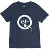 el q white logo V-Neck Tee