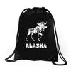 Alaska Deer Rudolph Drawstring Bags