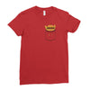 Pocket Burger Ladies Fitted T-Shirt