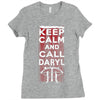 Keep Calm And Call Daryl Ladies Fitted T-Shirt