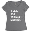 Jude JB Willem Malcolm Women's Triblend Scoop T-shirt