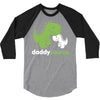 daddysaurus dinosaur dino 3/4 Sleeve Shirt