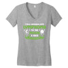 I Love Someone with Lymphoma Cancer to The Moon and Back to Infinity Women's V-Neck T-Shirt