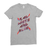 rad white and blue Ladies Fitted T-Shirt
