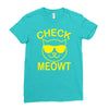 check meowti Ladies Fitted T-Shirt
