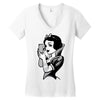 snow white Women's V-Neck T-Shirt