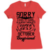 This Girl Is Taken By A Super Sexy October Boyfriend Ladies Fitted T-Shirt