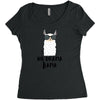 No Drama Llama Women's Triblend Scoop T-shirt