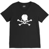 skull skeleton V-Neck Tee