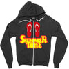 summer time flip flops Zipper Hoodie