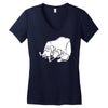 sancho und pancho kult fun fr&ouml;sche frog oldschool Women's V-Neck T-Shirt