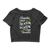 pumpkin spice hocus pocus and cozy sweaters Crop Top