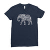 elephant filled pattern cool Ladies Fitted T-Shirt