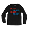 one shift two shift red shift blue shift Long Sleeve Shirts