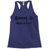 math is fun Racerback Tank