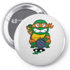 lucky turtle Pin-back button