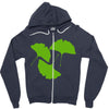 ginkgo leaves Zipper Hoodie