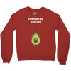 Powered By Avocado Crewneck Sweatshirt
