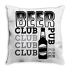 Beer Club Pub Throw Pillow