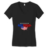 america flag Women's V-Neck T-Shirt
