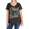 stay wild 2 Ladies Curvy T-Shirt