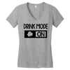 drink mode on Women's V-Neck T-Shirt