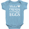 wicked chickens lay deviled eggs Baby Onesie