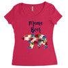 mama bear floral Women's Triblend Scoop T-shirt