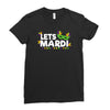 mardi gras Ladies Fitted T-Shirt