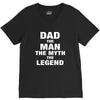 Dad The Man The Myth The Legend - Son of a Legend Family Matching V-Neck Tee