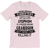 Super Cool Stepmom Of A Freaking Awesome Grandson T-Shirt