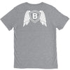 letter b with wings V-Neck Tee