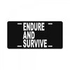 endure survive License Plate