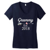Grammy  est.2018. Women's V-Neck T-Shirt