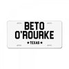 Beto O'rourke Texas License Plate