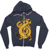 bruce, the dragon Zipper Hoodie