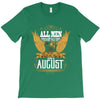 All Men Are Created Equal But Only The Best Are Born In August T-Shirt