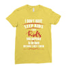 step kids white letter Ladies Fitted T-Shirt