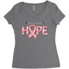 breast cancer hope Women's Triblend Scoop T-shirt