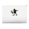 banksy flower Accessory Pouches