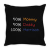 mommy daddy harrison baby name Throw Pillow
