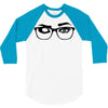 glasses 3/4 Sleeve Shirt
