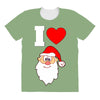 i love santa noel All Over Women's T-shirt