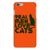 real men love cats, funny quote iPhone 6/6s Plus Case