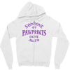 someone left paw prints on my heart Zipper Hoodie