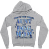 i have two tıtles aunt and dogmom an i rock them both flowers Zipper Hoodie